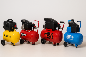 “Compressori d’aria portatili da officina: Stanley, Einhell, Black+Decker e ABAC a confronto”